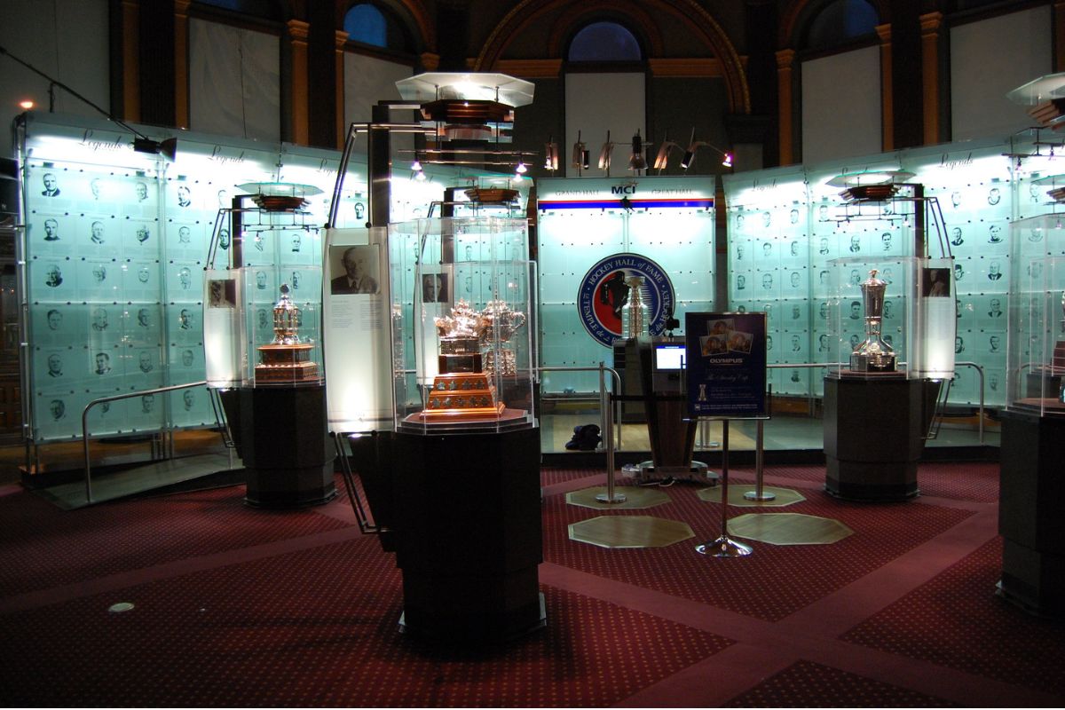 Hockey Hall of Fame trophy room