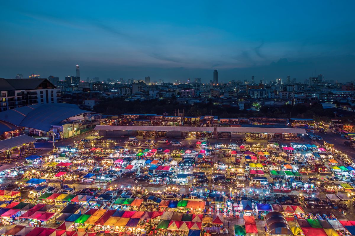 The One Ratchada night market in Bangkok